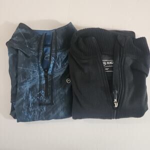 Magellan Outdoors Women's 1/4 zip 2 Shirt‎ Bundle Size Large